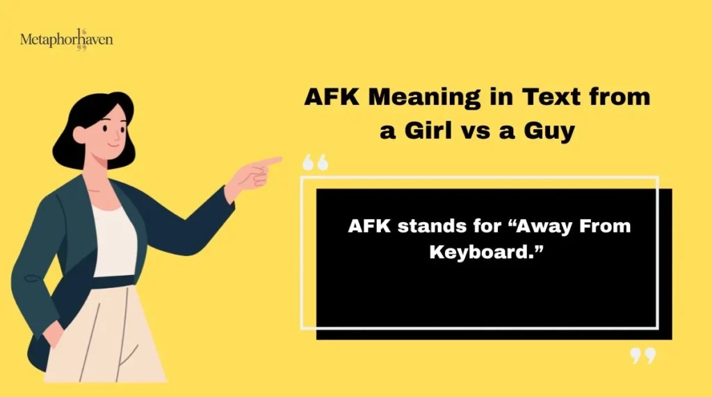 AFK Meaning in Text from a Girl vs a Guy