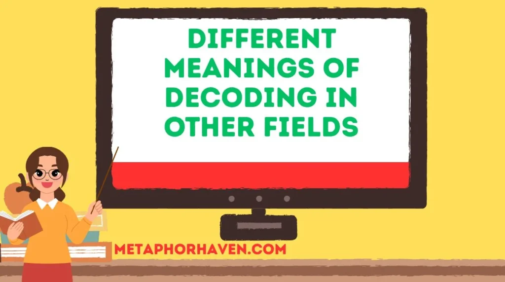 Different Meanings of Decoding in Other Fields