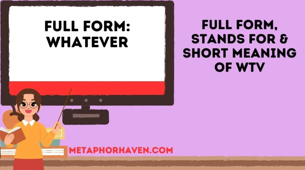 Full Form, Stands For & Short Meaning of WTV