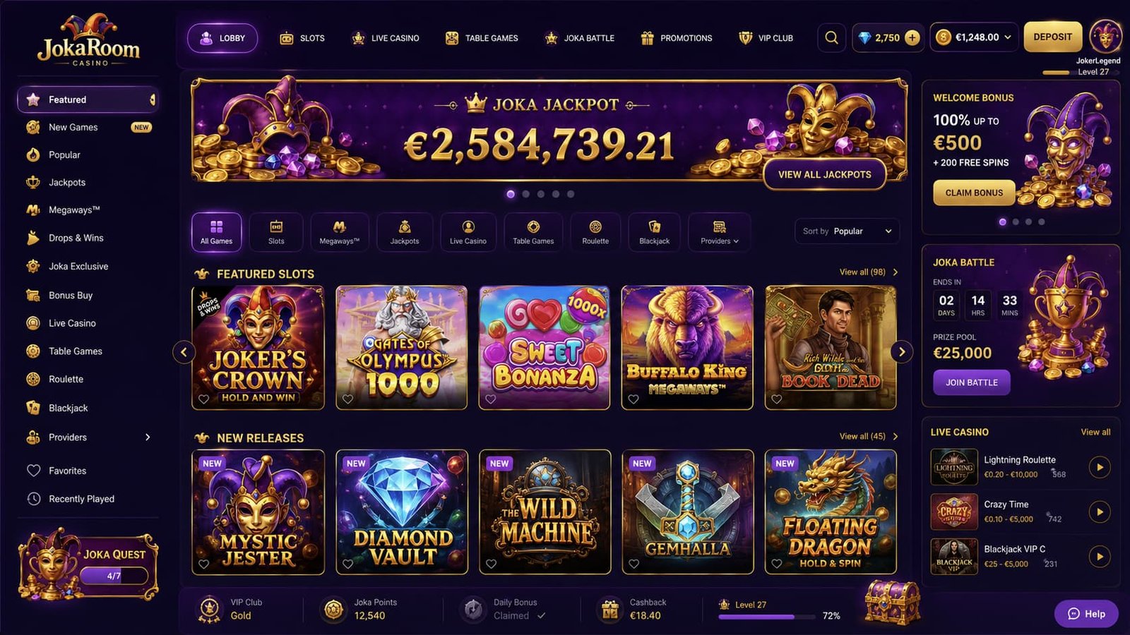 You are currently viewing JokaRoom VIP Casino 2026: A$5,000 Bonus for Aussie Players