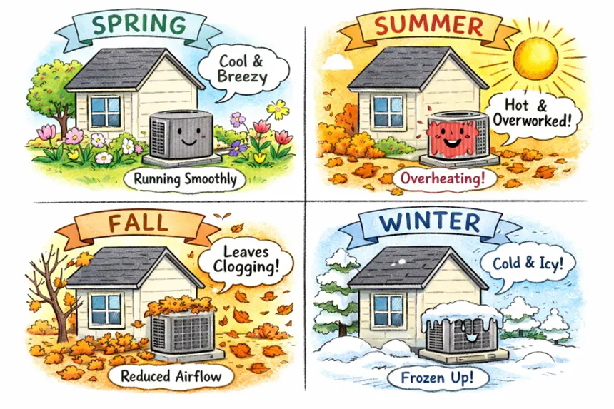 How Seasonal Changes Affect Home Air Conditioning Systems
