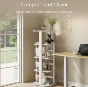 Read more about the article Rotating Bookshelf for Kids: How to Choose One That Gets Used Every Day