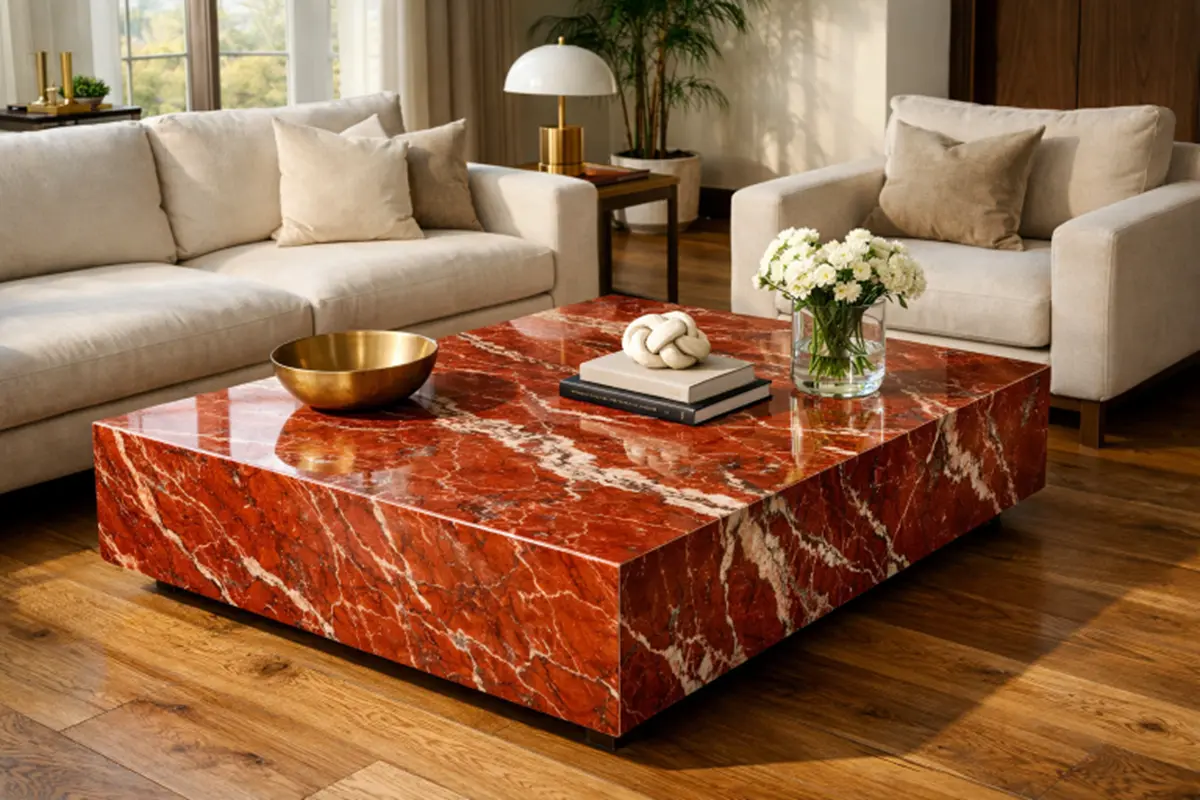 You are currently viewing Red Marble in Modern Interiors: A Guide to Stylish Spaces